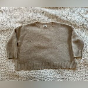 Really Great Ichi Antiques Beige Knit Wool Sweater - preowned as is